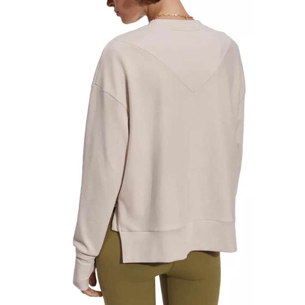 Varley Horton Side Zip Sweatshirt Light Tan Size Medium - Picture 4 of 14